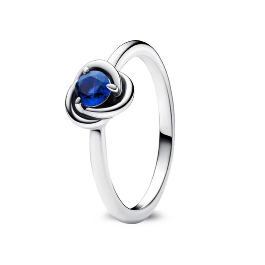 925 Silver Birthstone Ring - September